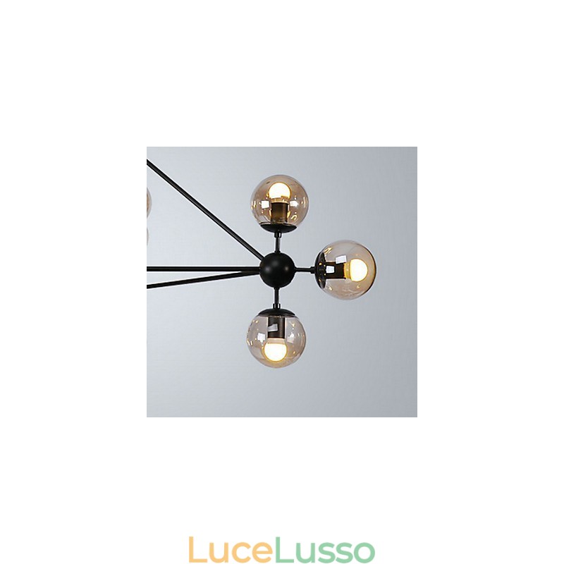 Lampada a sospensione in metallo con pittura di campagna Garage