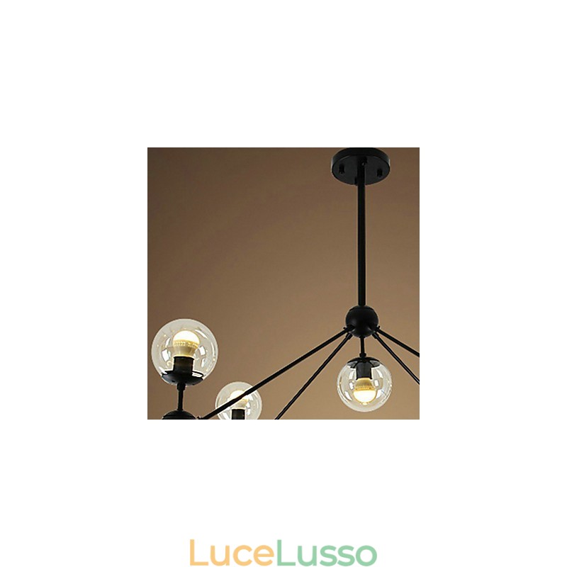Lampada a sospensione in metallo con pittura di campagna Garage