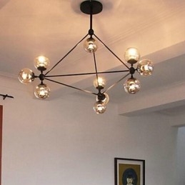 Lampada a sospensione in metallo con pittura di campagna Garage