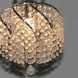 Elegante lampada a sospensione in cristallo con 1 luce