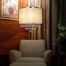 Elegante lampada a sospensione in cristallo con 4 luci