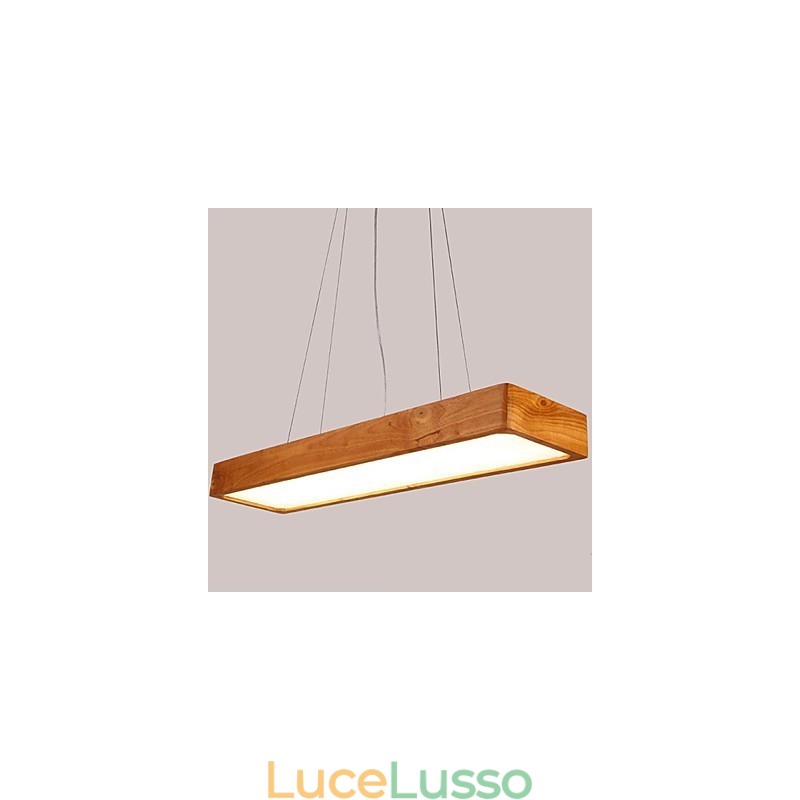 Semplice ciondolo in legno massello di alta qualità