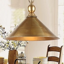 Lampada a sospensione in ottone puro Mini Style Tradizionale Classico Metallo