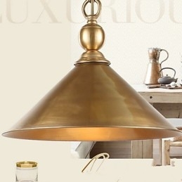 Lampada a sospensione in ottone puro Mini Style Tradizionale Classico Metallo