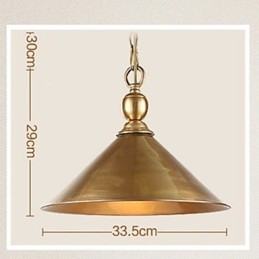 Lampada a sospensione in ottone puro Mini Style Tradizionale Classico Metallo