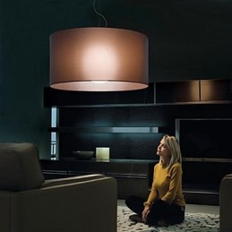 Lampada da soffitto in ferro in stile classico con paralume