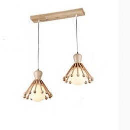 Lampadario in legno da giardino Lampadario in legno nordico semplice 2