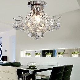 Lampadario moderno in cristallo 3 luci