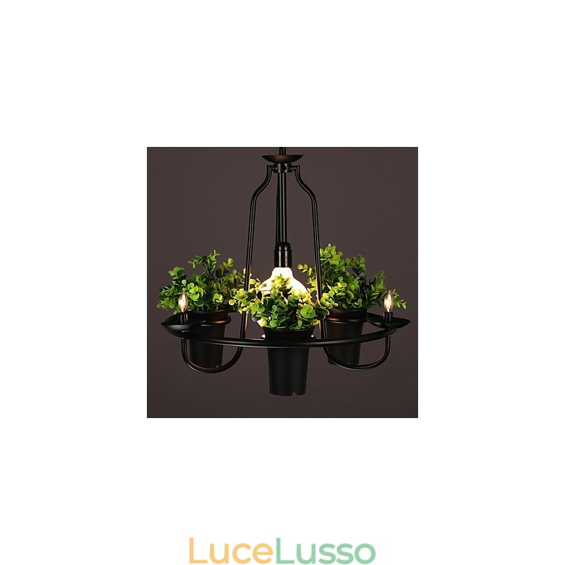 Lampada a sospensione moderna e contemporanea dal design decorativo (non include le piante)