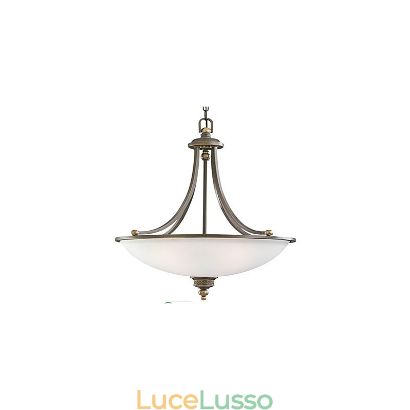 Lampada a sospensione in metallo bronzo Rustic Lodge