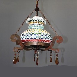 Lampadario vintage singolo in stile industriale pastorale con un posto
