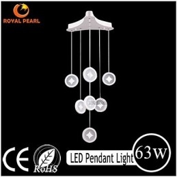 Lampada a sospensione da 63 W, illuminazione decorativa moderna per la casa