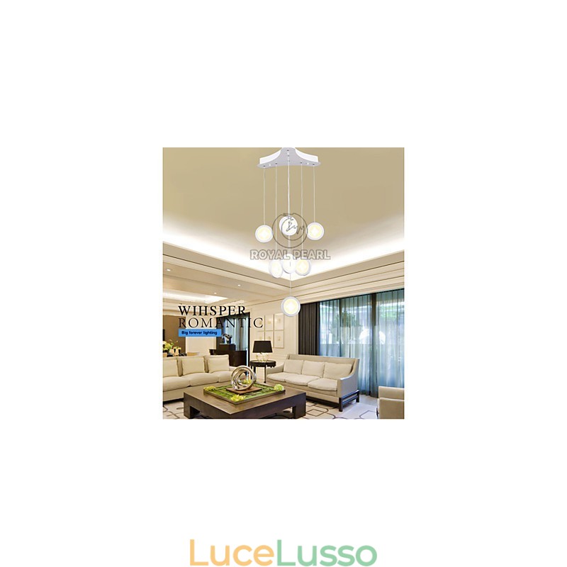 Lampada a sospensione da 63 W, illuminazione decorativa moderna per la casa
