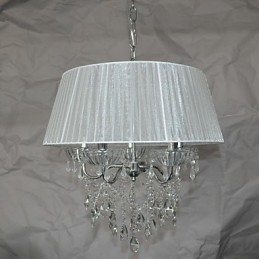 Delicato modello di sospensione chic a 5 luci con fiori