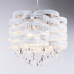 Elegante lampada a sospensione in cristallo con 3 luci