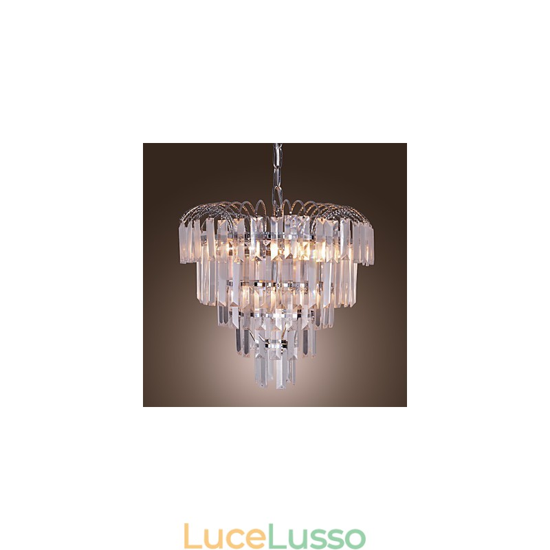 Lussuoso lampadario di cristallo