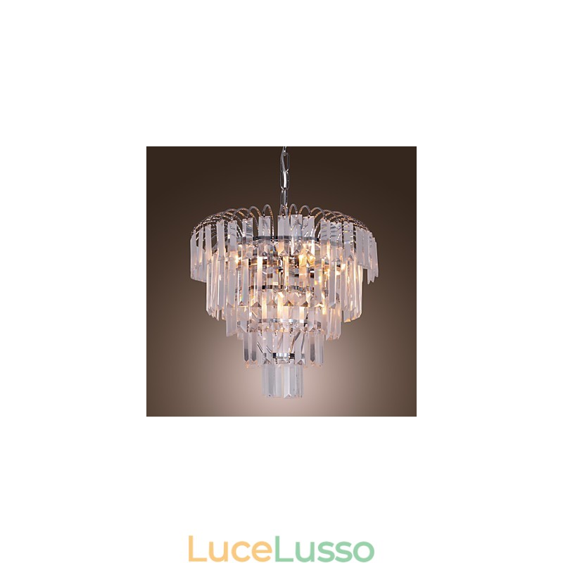 Lussuoso lampadario di cristallo