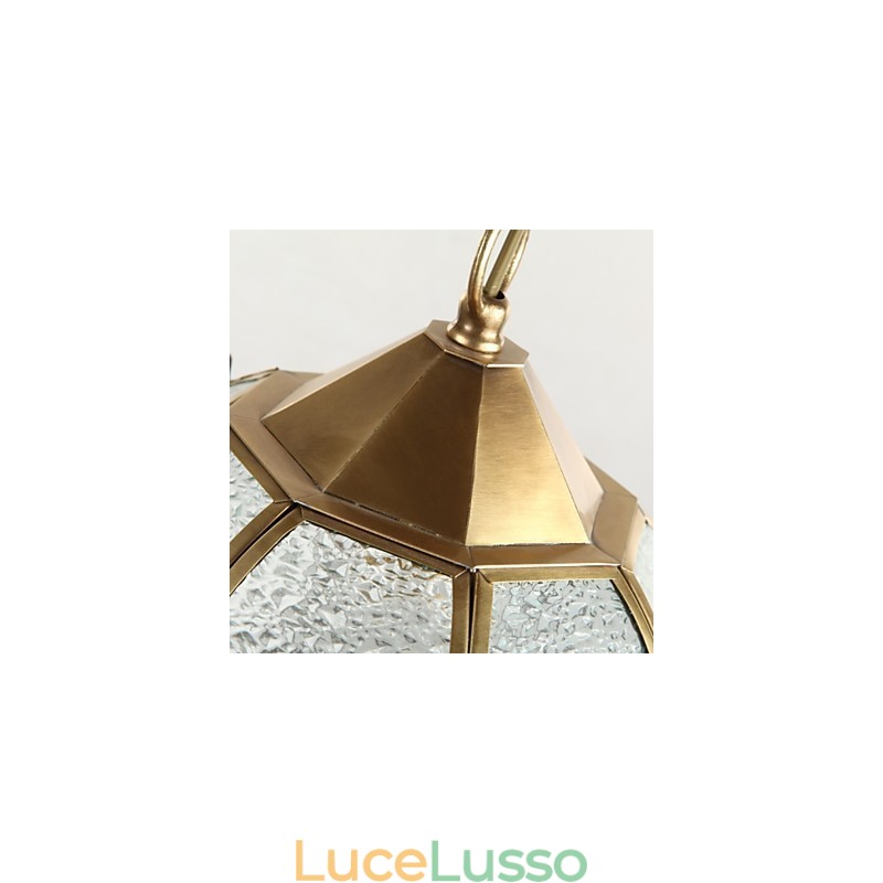 Lampade a sospensione in cristallo Mini stile tradizionale classico metallo