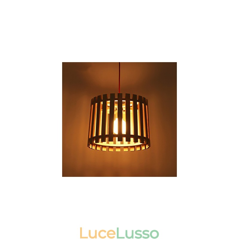 Lampade a sospensione Mini Style Modern Contemporary Legno