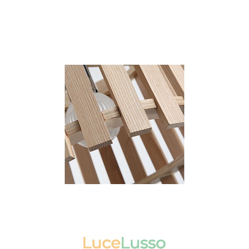 Lampade a sospensione Mini Style Modern Contemporary Legno