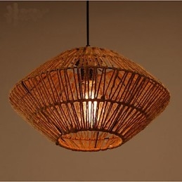 Lampadario in corda intrecciata a mano Americange