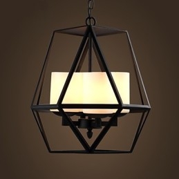 Lampadario moderno in ferro nero vintage Americange di livello superiore Lampadario 4 luci