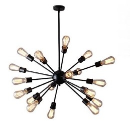 Moderna lampada a sospensione da 20 luci con caratteristica radiale