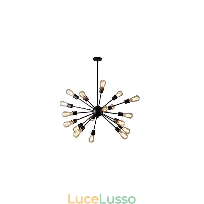 Moderna lampada a sospensione da 20 luci con caratteristica radiale