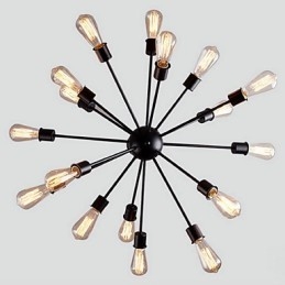 Moderna lampada a sospensione da 20 luci con caratteristica radiale