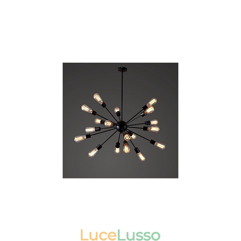 Moderna lampada a sospensione da 20 luci con caratteristica radiale