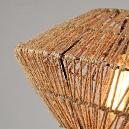 Lampadario in corda intrecciata a mano Americange