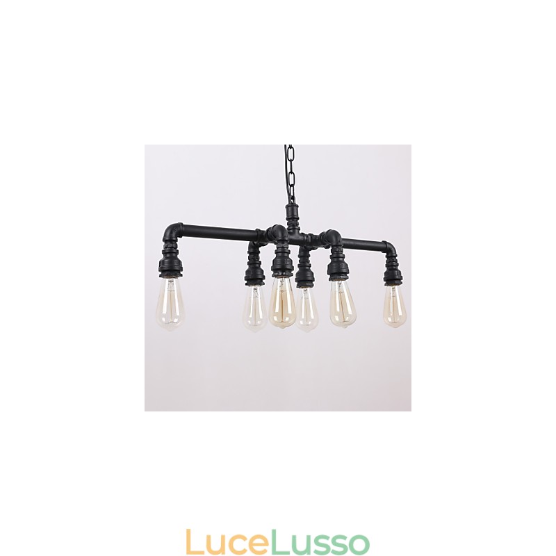 Ciondolo con pittura leggera a forma di tubo dell'acqua retrò
