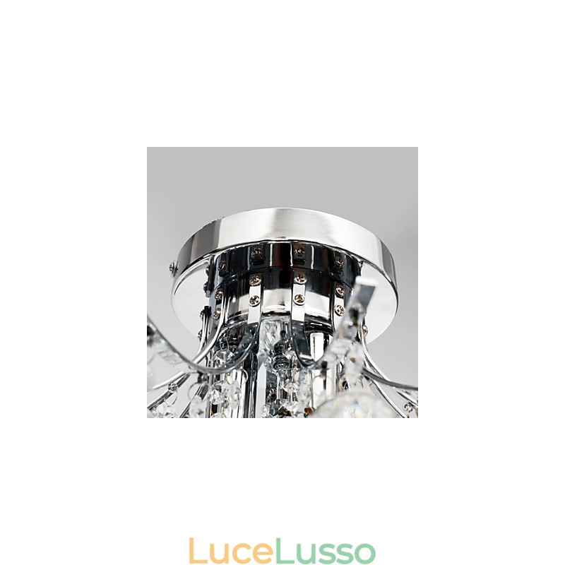 Lampadario moderno in cristallo 3 luci