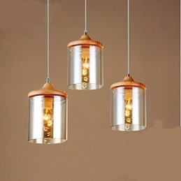 Lampada a sospensione piccola in vetro artistico