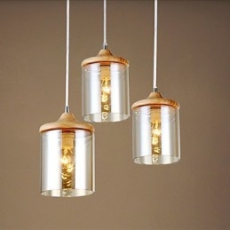 Lampada a sospensione piccola in vetro artistico