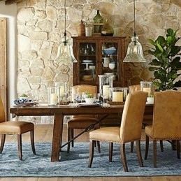 Lampada a sospensione in vetro dipinto in stile Country Mini