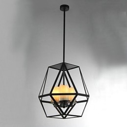 Lampada a sospensione in metallo dipinto in stile Country Mini