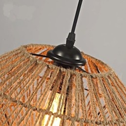 Lampadario in corda intrecciata a mano Americange