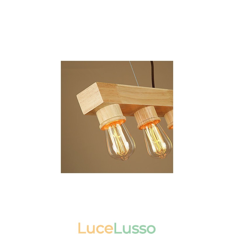 Lampade a sospensione Country Wood Bamboo