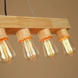 Lampade a sospensione Country Wood Bamboo