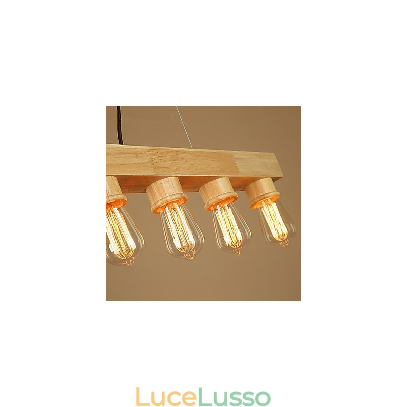 Lampade a sospensione Country Wood Bamboo
