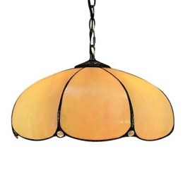 2 luci pendenti in arancione