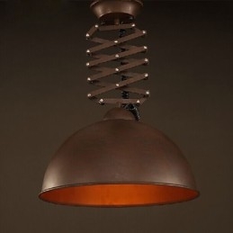Paralume in ferro battuto nero flessibile lampadario industriale capannone caffè coperchio paralume lampadario