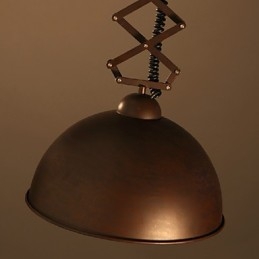 Paralume in ferro battuto nero flessibile lampadario industriale capannone caffè coperchio paralume lampadario