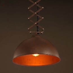Paralume in ferro battuto nero flessibile lampadario industriale capannone caffè coperchio paralume lampadario