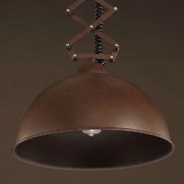 Paralume in ferro battuto nero flessibile lampadario industriale capannone caffè coperchio paralume lampadario
