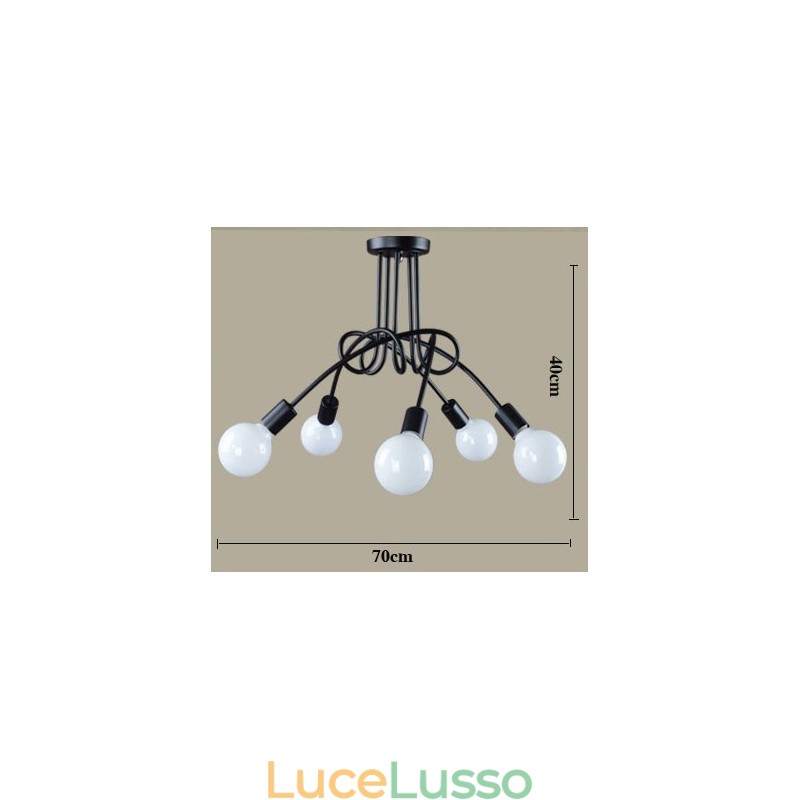 Lampade a sospensione moderne contemporanee in metallo