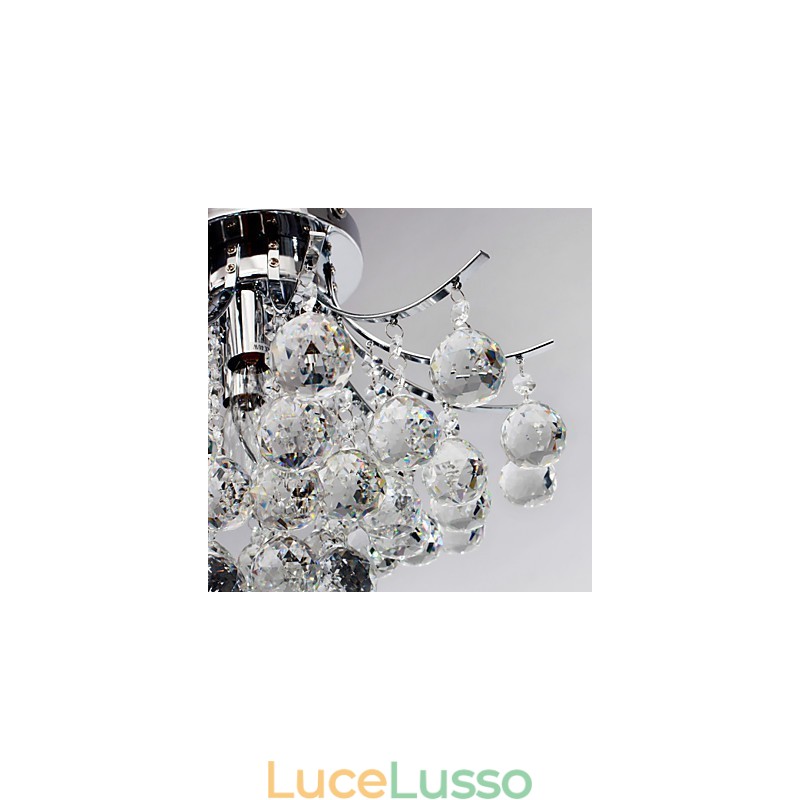 Lampadario moderno in cristallo 3 luci