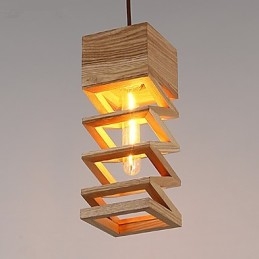 Lampade a sospensione Country Wood Bamboo