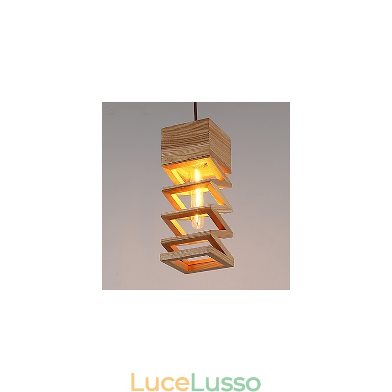Lampade a sospensione Country Wood Bamboo